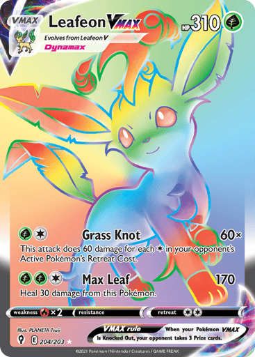 Leafeon VMAX - Evolving Skies 204