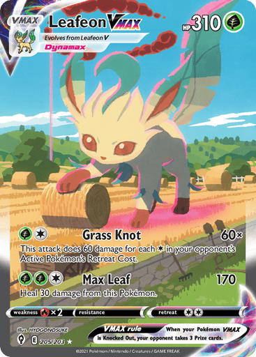 Leafeon VMAX - Evolving Skies 205