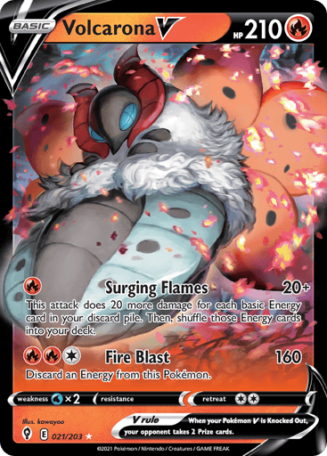 Volcarona V - Evolving Skies 21