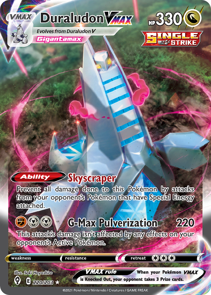 Duraludon VMAX – Evolving Skies 220/203 Pokémon card