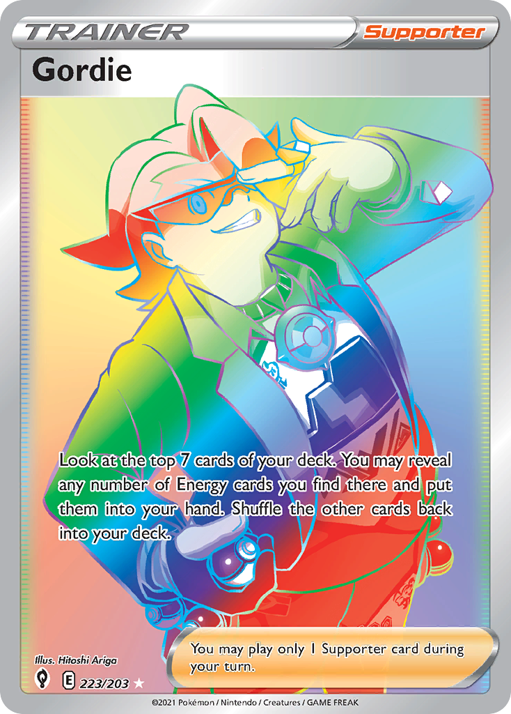 Gordie – Evolving Skies 223/203 Pokémon card