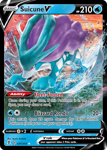Suicune V - Evolving Skies 31