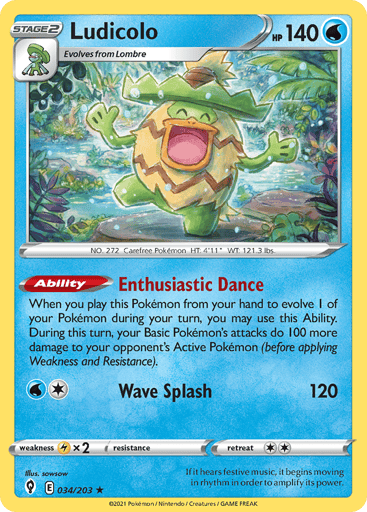 Ludicolo - Evolving Skies 34