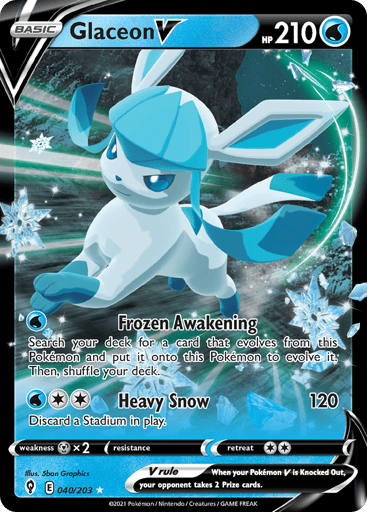 Glaceon V - Evolving Skies 40