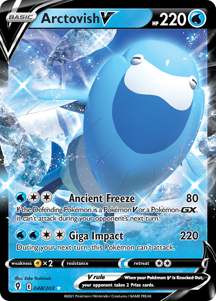 Arctovish V – Evolving Skies 048/203 Pokémon card