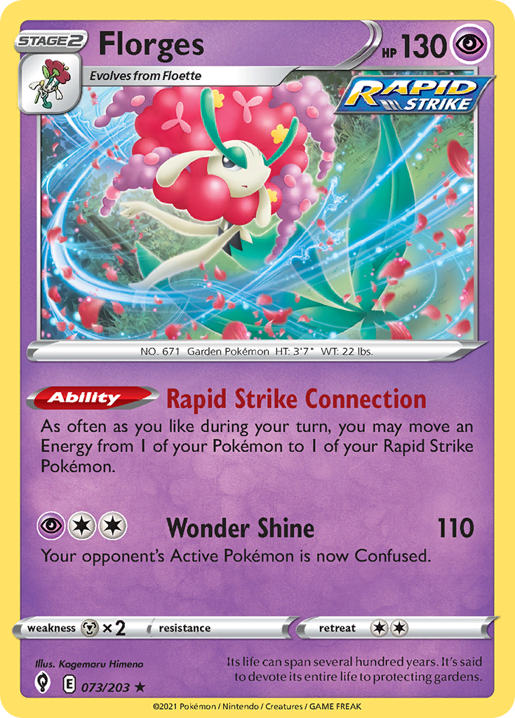 Florges – Evolving Skies 073/203 Pokémon card
