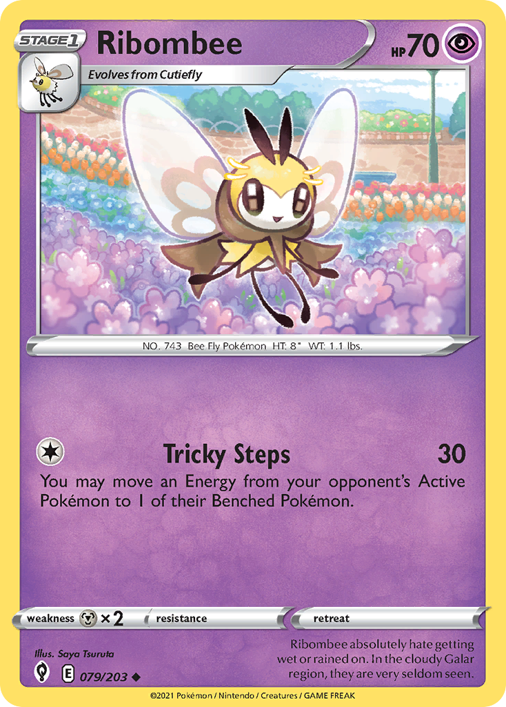 Ribombee – Evolving Skies 079/203 Pokémon card