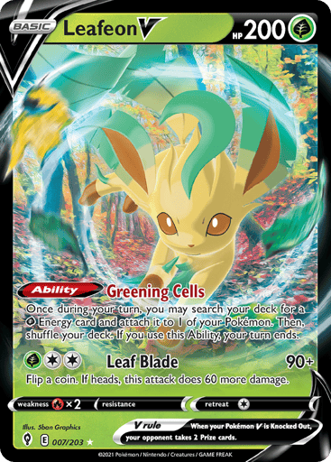 Leafeon V - Evolving Skies 7