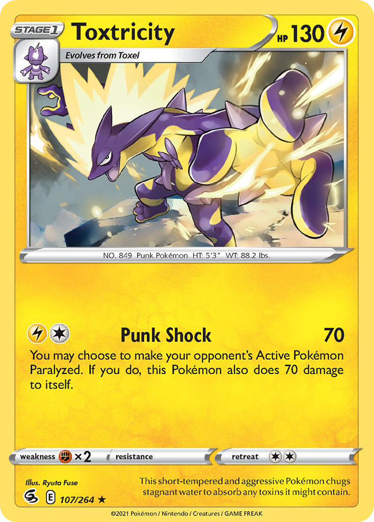 Toxtricity – Fusion Strike 107/264 Pokémon card