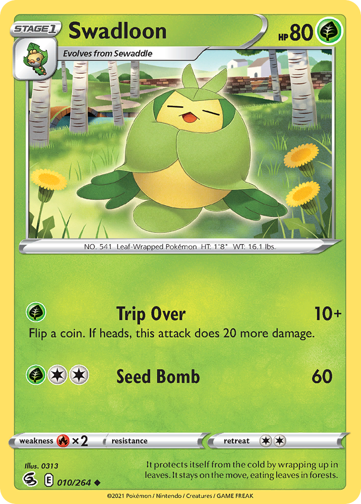 Swadloon – Fusion Strike 010/264 Pokémon card