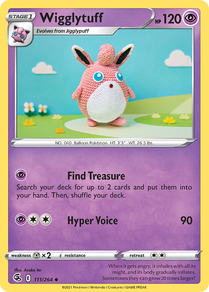 Wigglytuff – Fusion Strike 111/264 Pokémon card