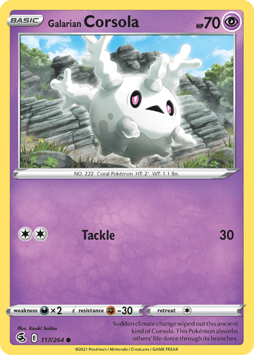 Galarian Corsola - Fusion Strike 117