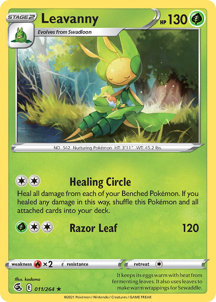 Leavanny – Fusion Strike 011/264 Pokémon card