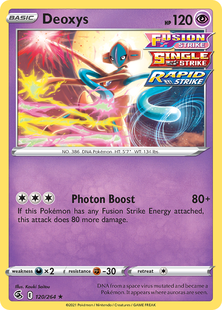 Deoxys – Fusion Strike 120/264 Pokémon card