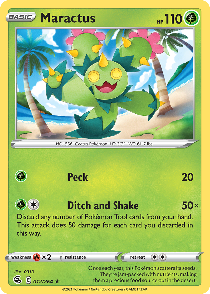 Maractus – Fusion Strike 012/264 Pokémon card