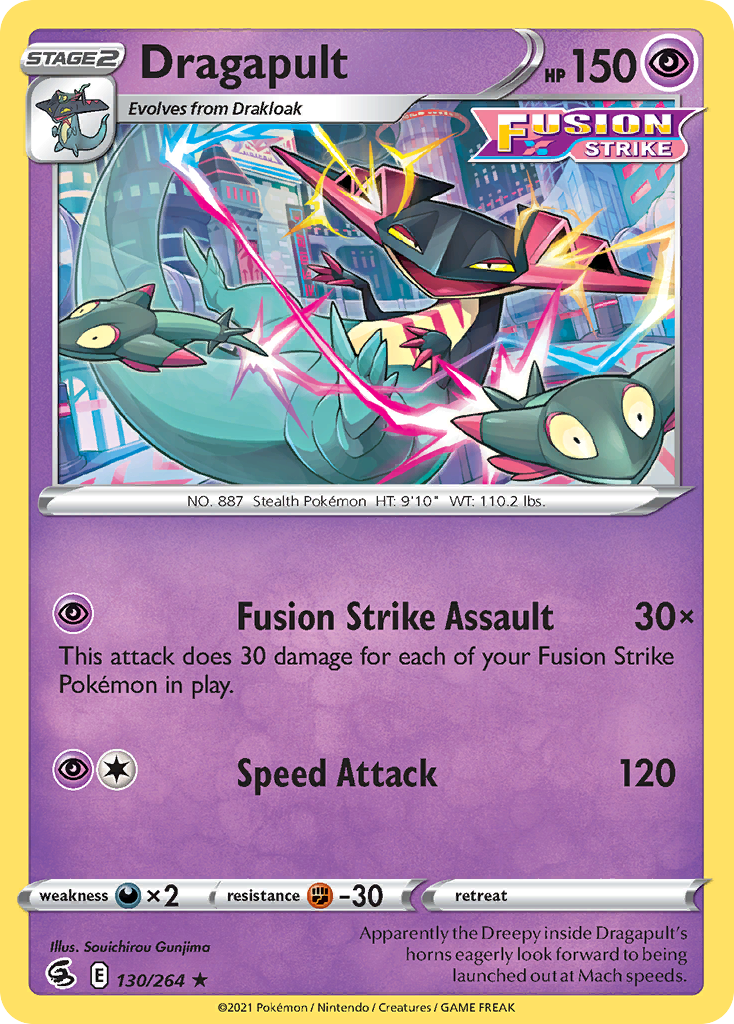 Dragapult – Fusion Strike 130/264 Pokémon card