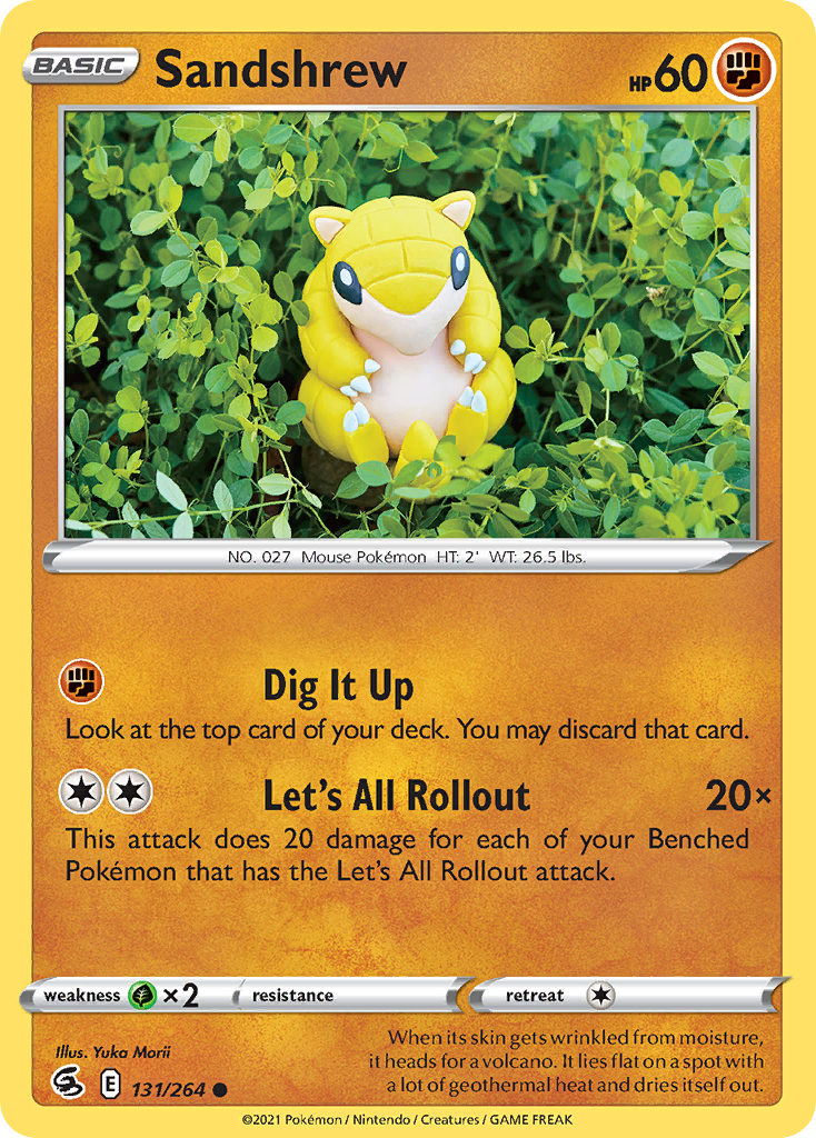 Sandshrew – Fusion Strike 131/264 Pokémon card