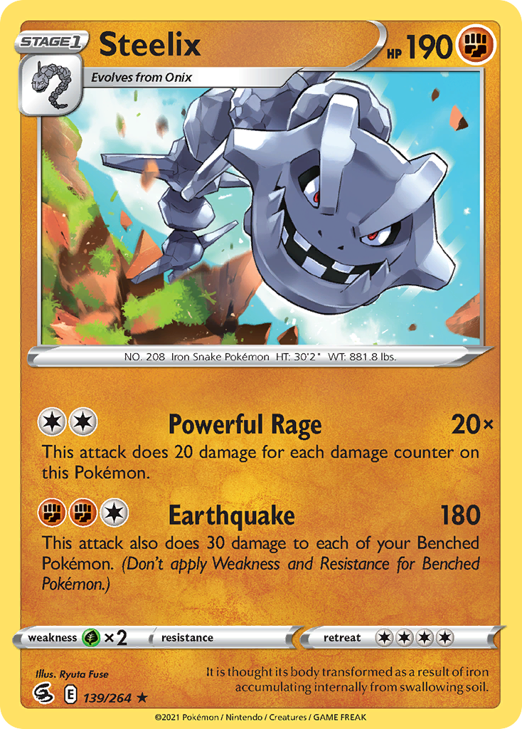 Steelix – Fusion Strike 139/264 Pokémon card