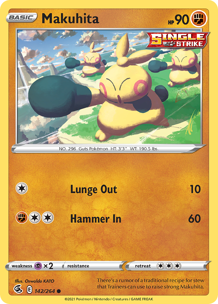 Makuhita – Fusion Strike 142/264 Pokémon card