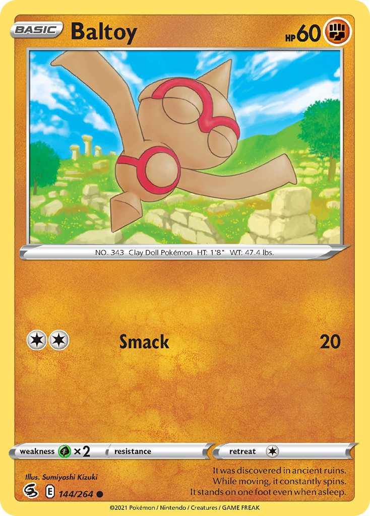 Baltoy – Fusion Strike 144/264 Pokémon card