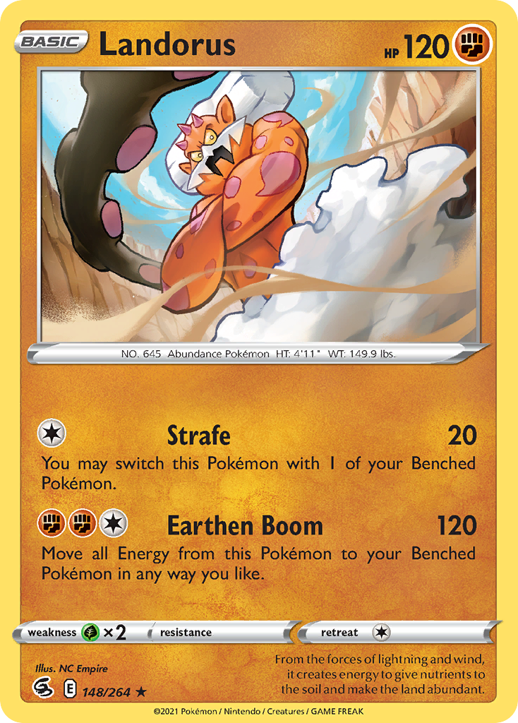 Landorus – Fusion Strike 148/264 Pokémon card