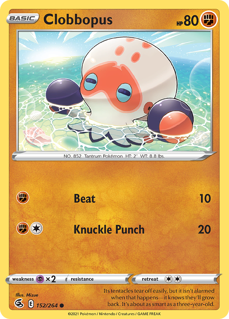 Clobbopus – Fusion Strike 152/264 Pokémon card