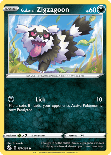 Galarian Zigzagoon - Fusion Strike 159