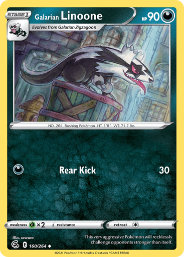 Galarian Linoone - Fusion Strike 160