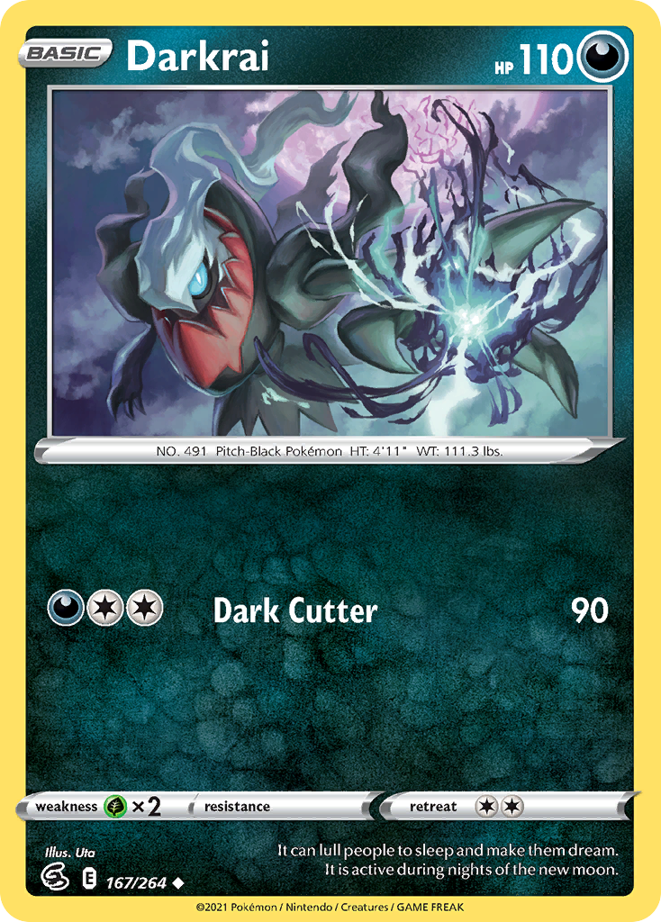 Darkrai – Fusion Strike 167/264 Pokémon card