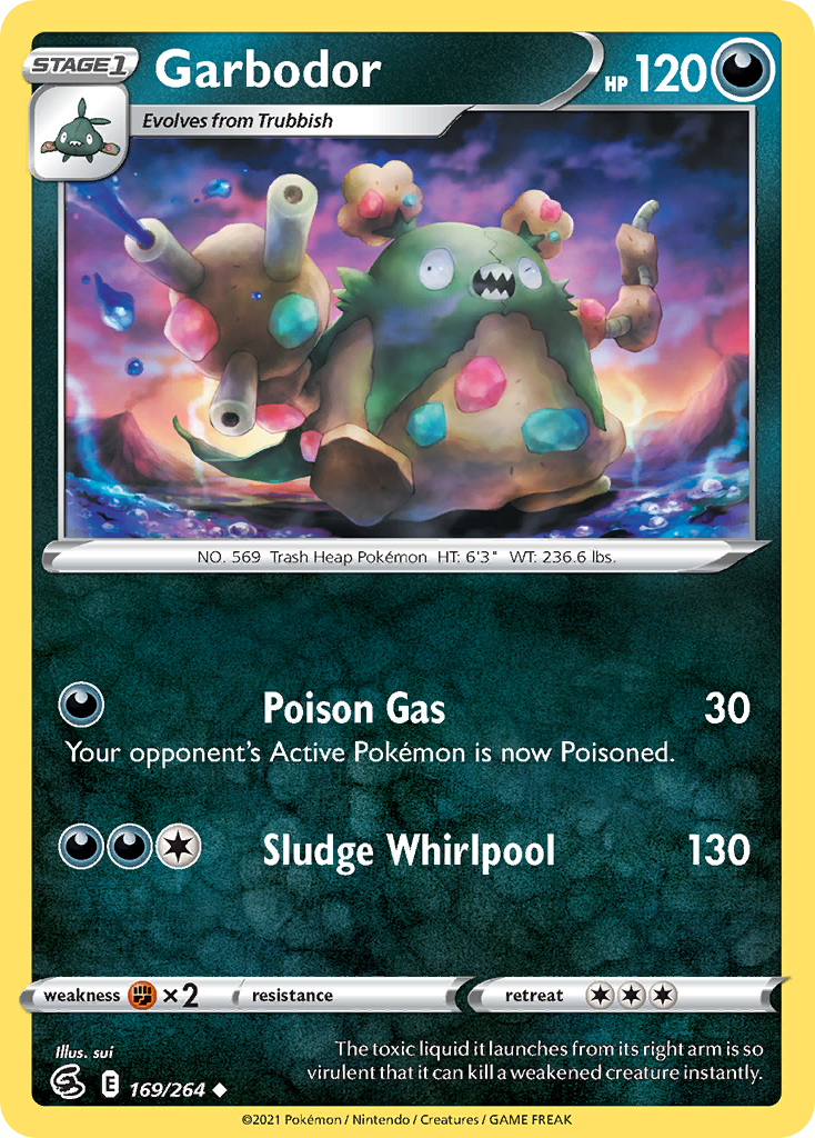 Garbodor – Fusion Strike 169/264 Pokémon card