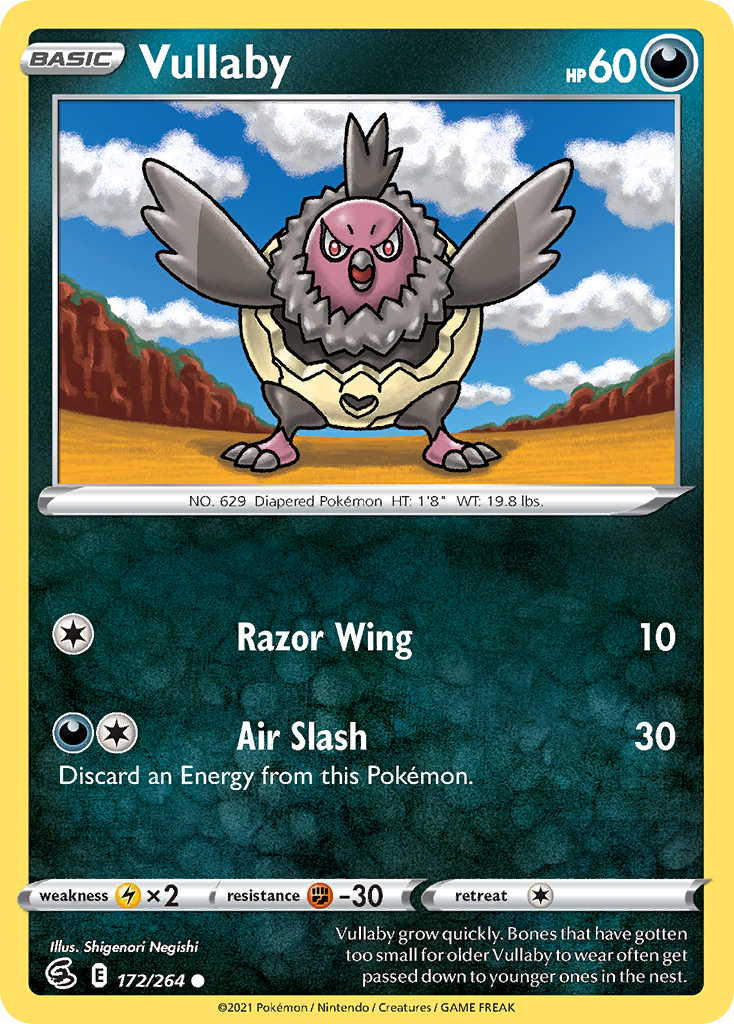 Vullaby – Fusion Strike 172/264 Pokémon card