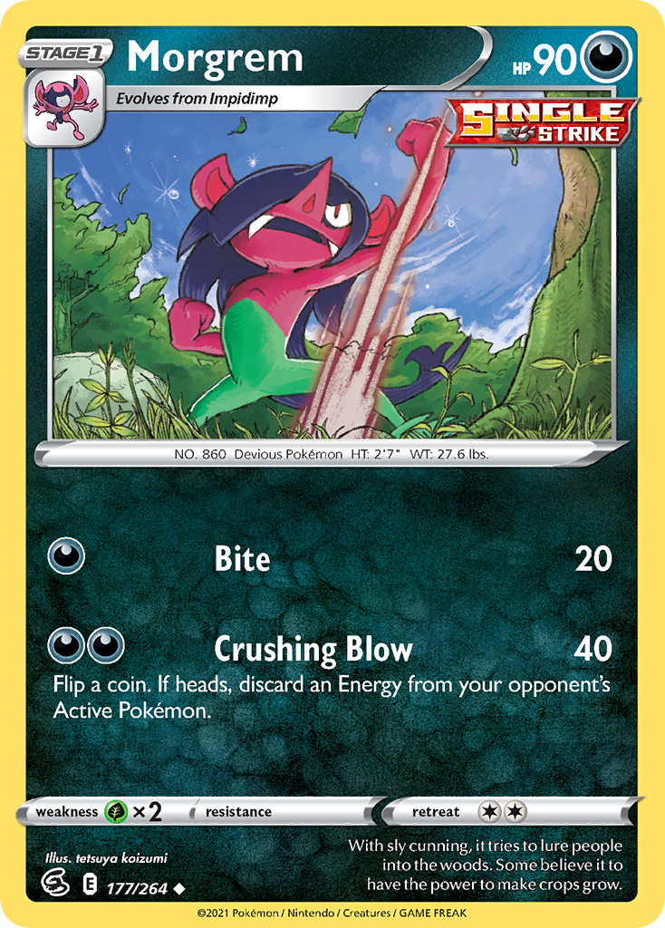 Morgrem – Fusion Strike 177/264 Pokémon card