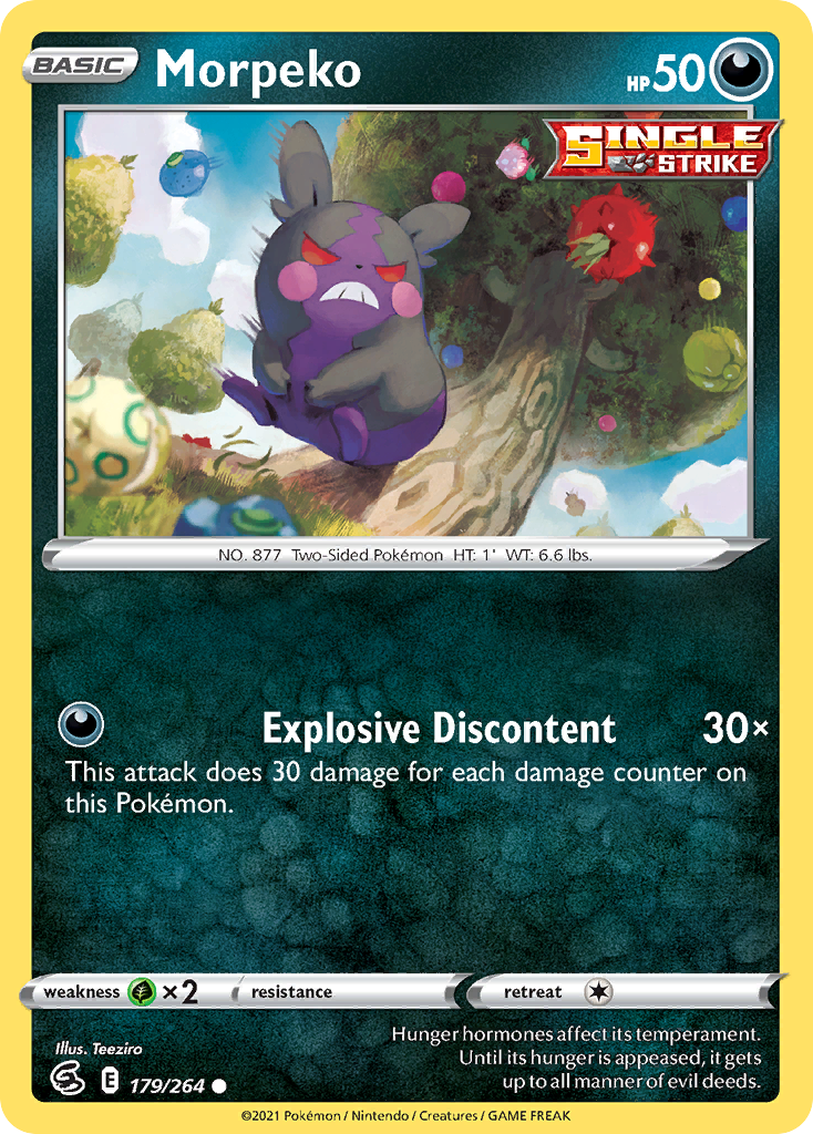 Morpeko – Fusion Strike 179/264 Pokémon card