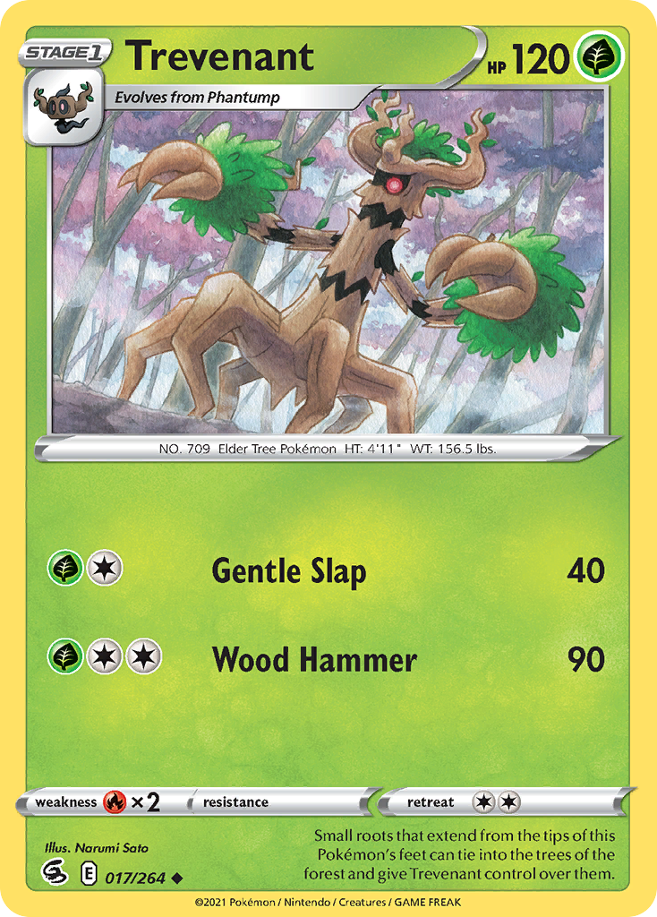 Trevenant – Fusion Strike 017/264 Pokémon card
