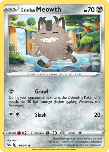 Galarian Meowth - Fusion Strike 180