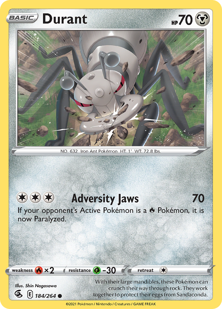 Durant – Fusion Strike 184/264 Pokémon card