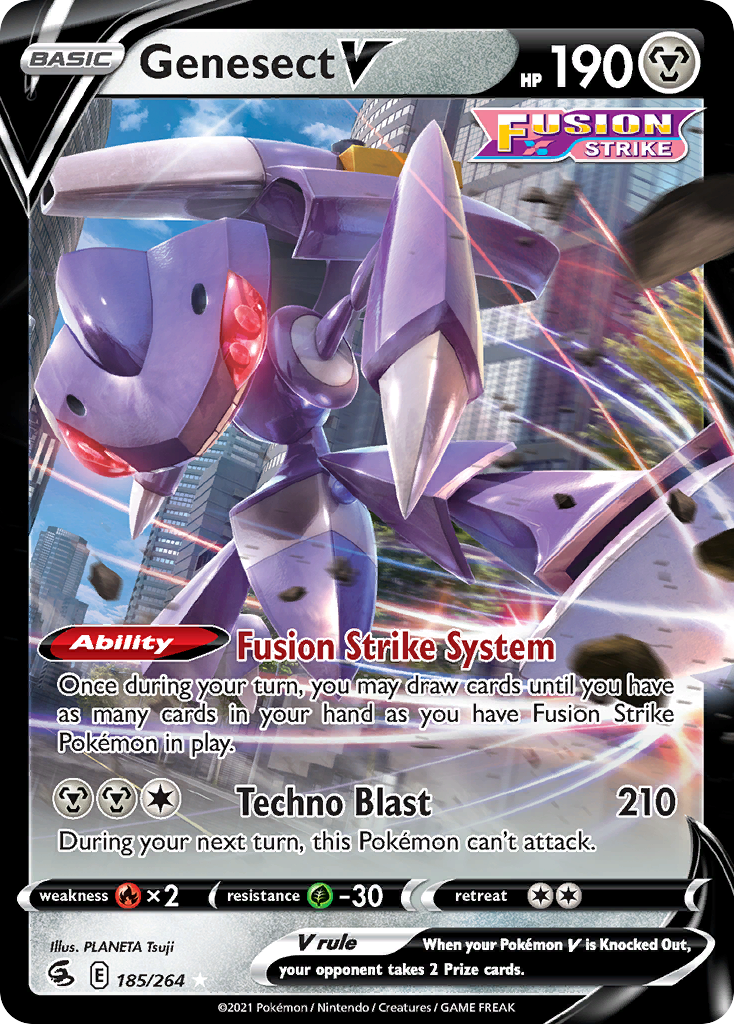 Genesect V – Fusion Strike 185/264 Pokémon card