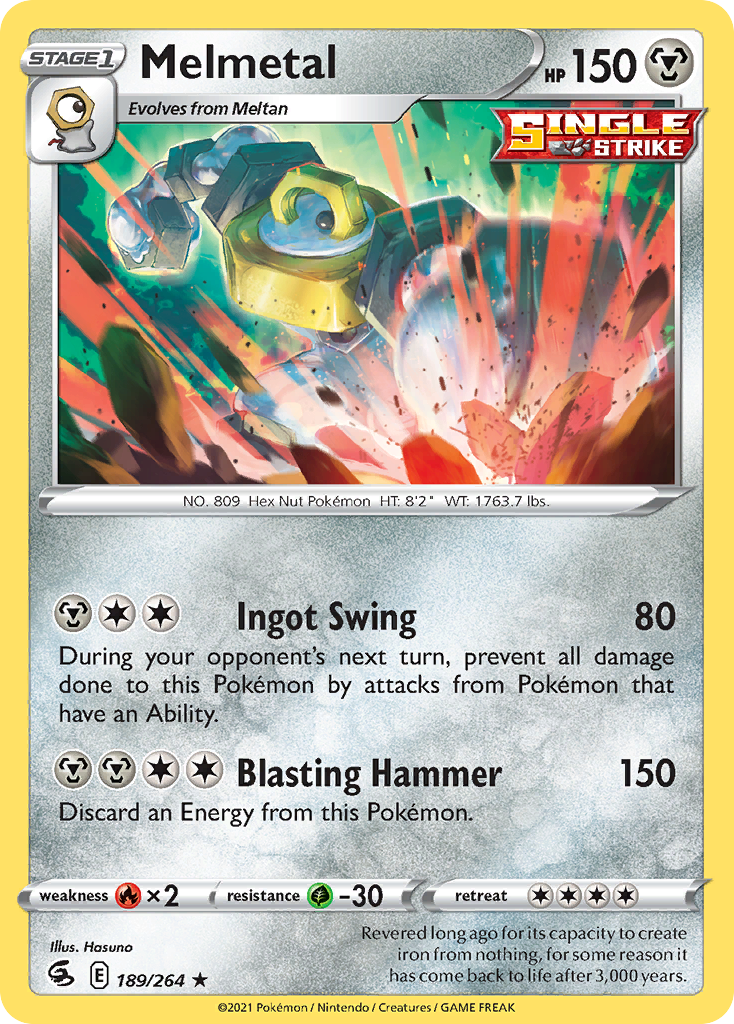Melmetal – Fusion Strike 189/264 Pokémon card