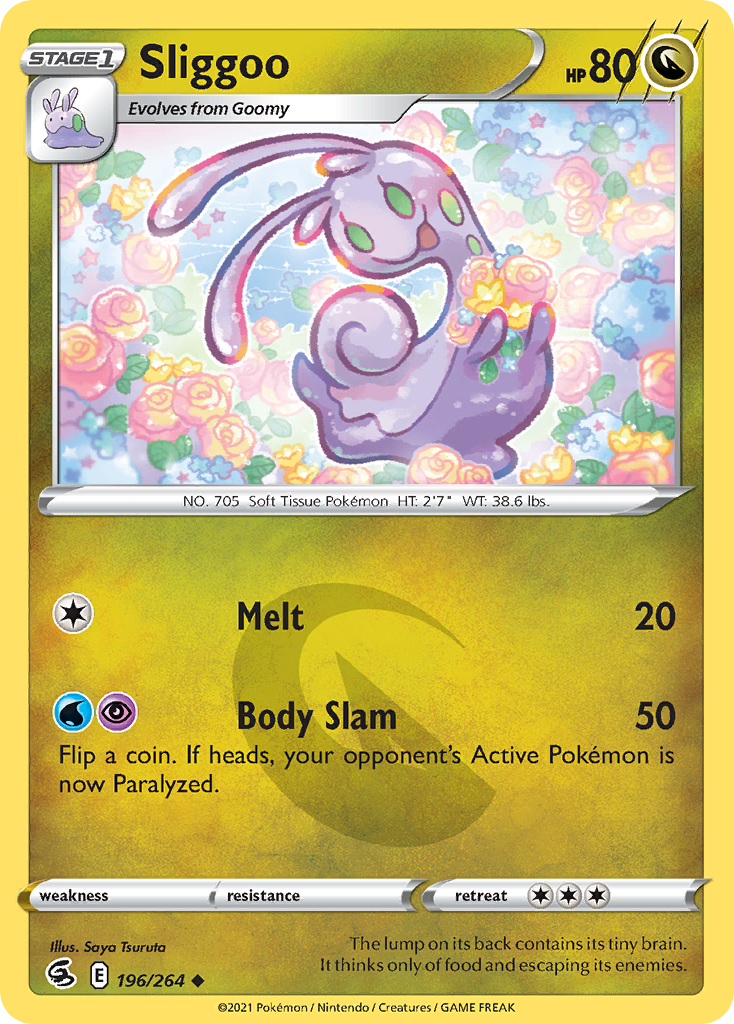 Sliggoo – Fusion Strike 196/264 Pokémon card