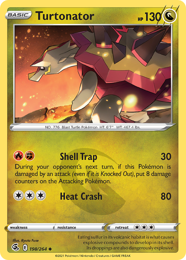 Turtonator – Fusion Strike 198/264 Pokémon card