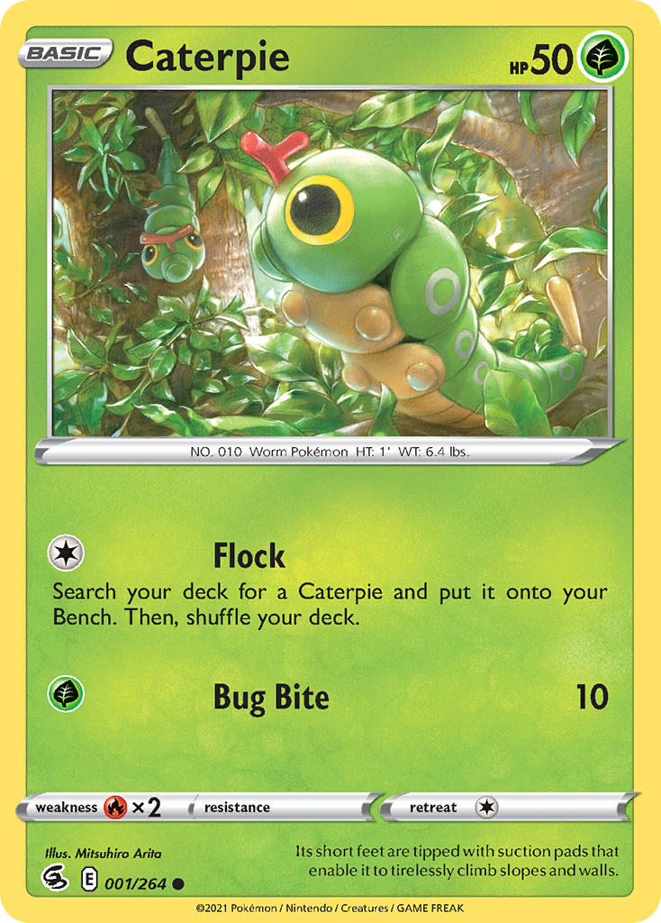 Caterpie – Fusion Strike 001/264 Pokémon card