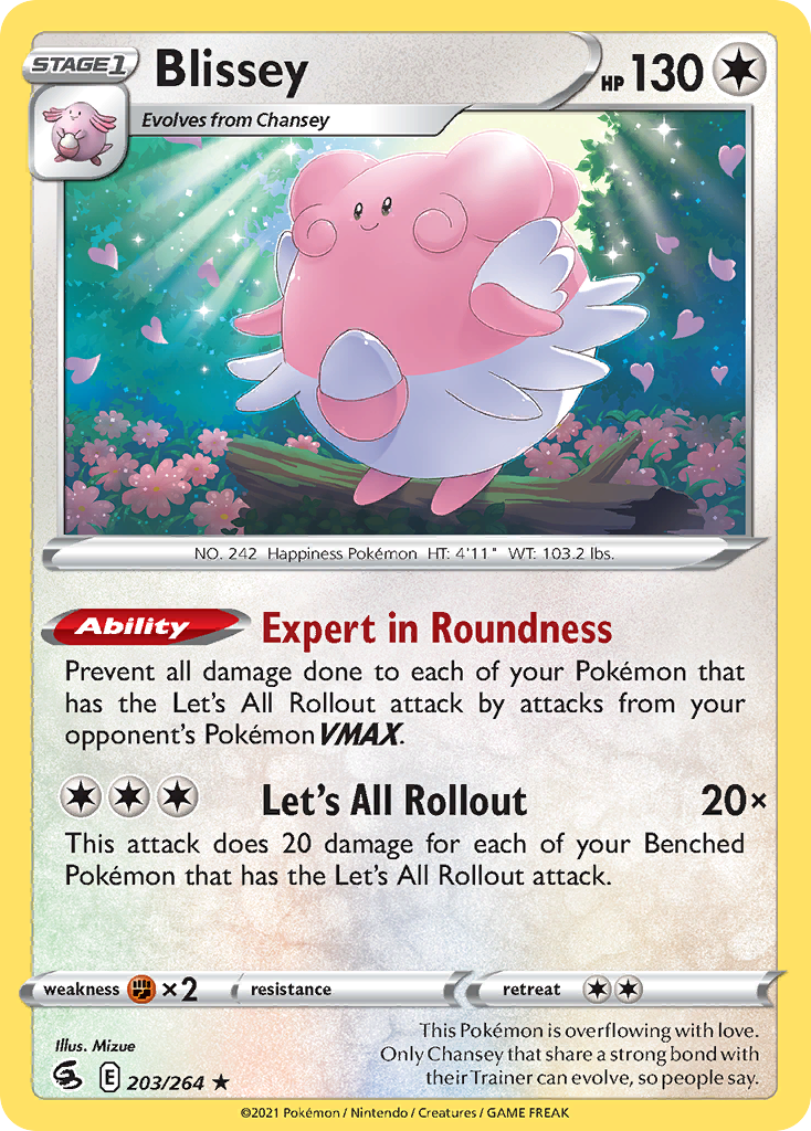Blissey – Fusion Strike 203/264 Pokémon card