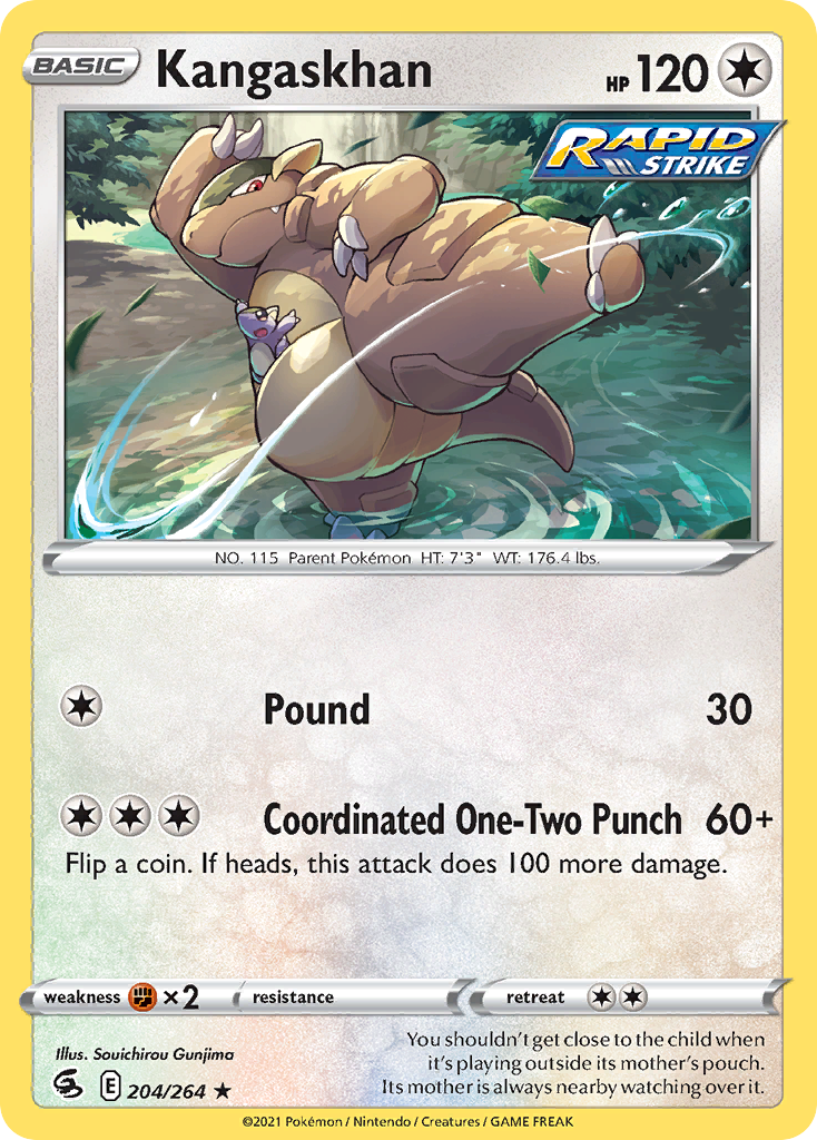 Kangaskhan – Fusion Strike 204/264 Pokémon card