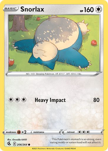 Snorlax - Fusion Strike 206