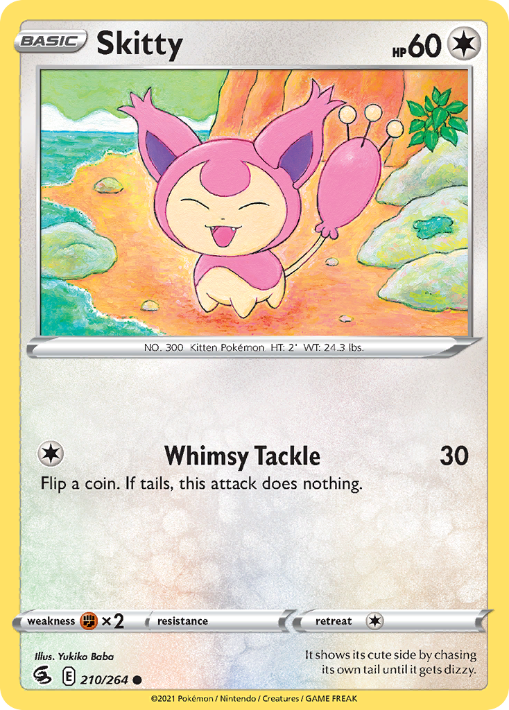 Skitty – Fusion Strike 210/264 Pokémon card