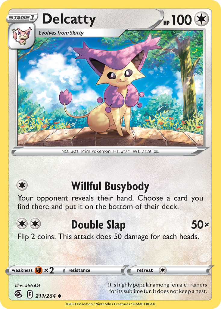 Delcatty – Fusion Strike 211/264 Pokémon card
