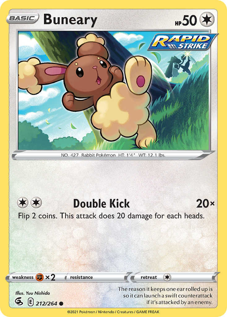 Buneary – Fusion Strike 212/264 Pokémon card