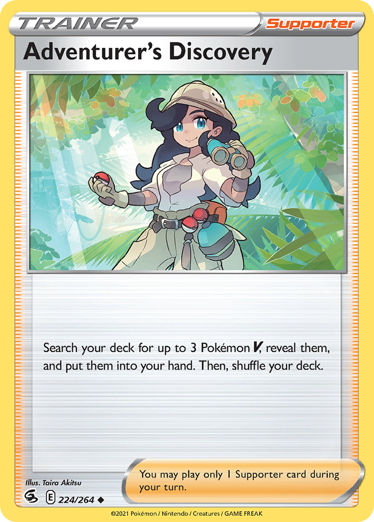 Adventurer's Discovery – Fusion Strike 224/264 Pokémon card