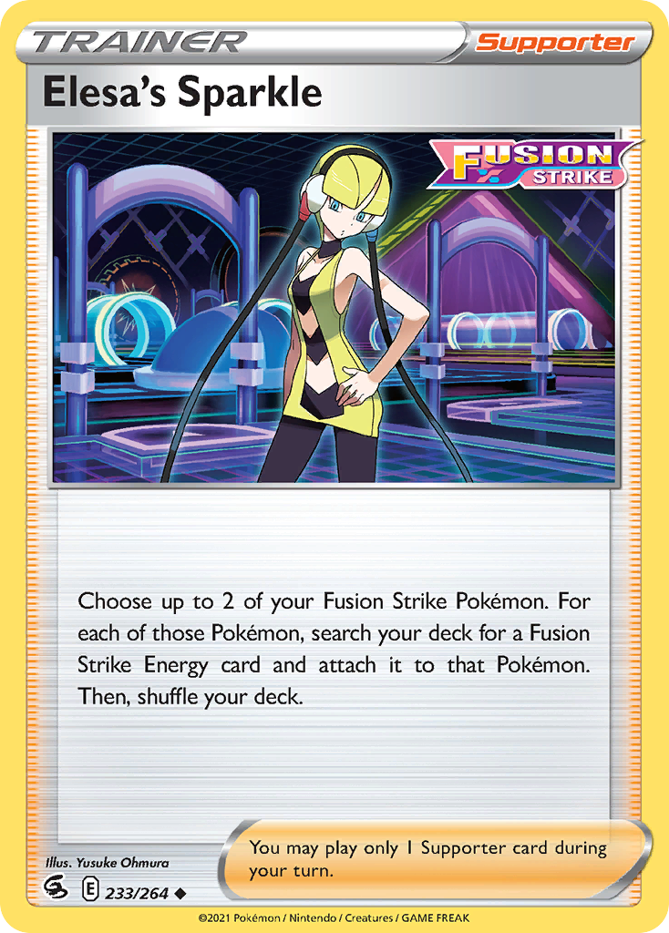 Elesa's Sparkle – Fusion Strike 233/264 Pokémon card