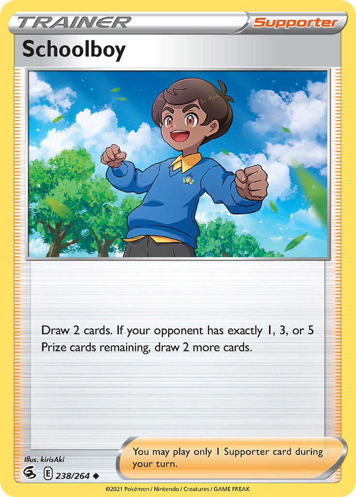 Schoolboy – Fusion Strike 238/264 Pokémon card